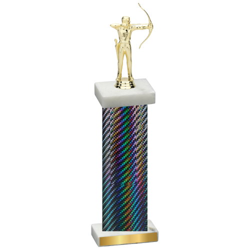 Single Black Carbon Fiber Archery Trophy