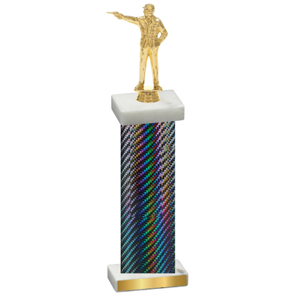 Single Black Carbon Fiber Shooter Trophy