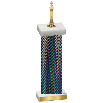 Single Black Carbon Fiber Chess Trophy