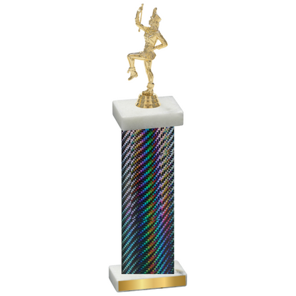 Single Black Carbon Fiber Majorette Trophy