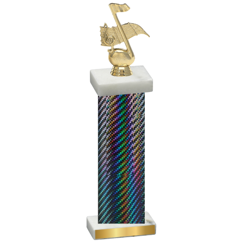 Single Black Carbon Fiber Music Trophy