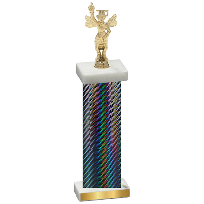 Single Black Carbon Fiber Academics Trophy