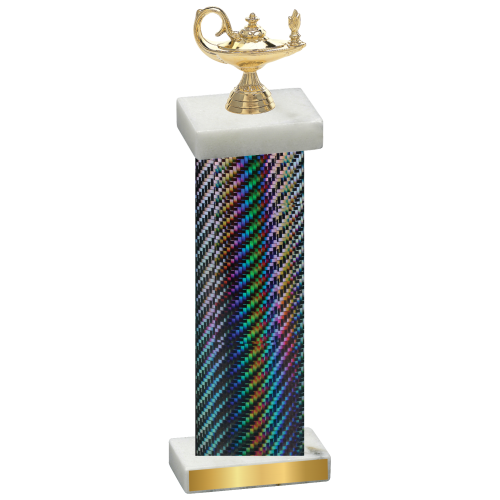 Single Black Carbon Fiber Academics Trophy