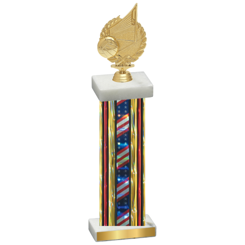 Single Flag USA Volleyball Trophy