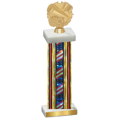 Single Flag USA Cheerleading Trophy