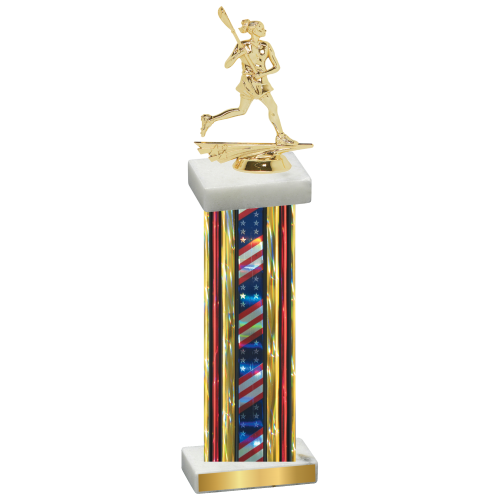 Single Flag USA Lacrosse Trophy