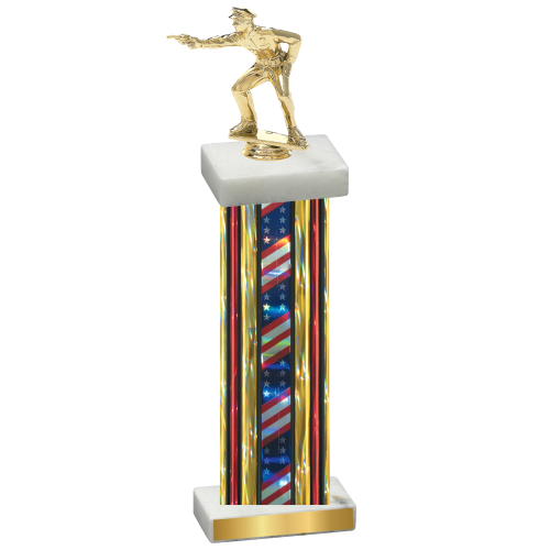 Single Flag USA Shooter Trophy