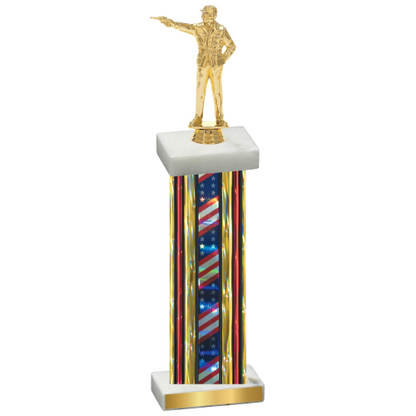 Single Flag USA Shooter Trophy