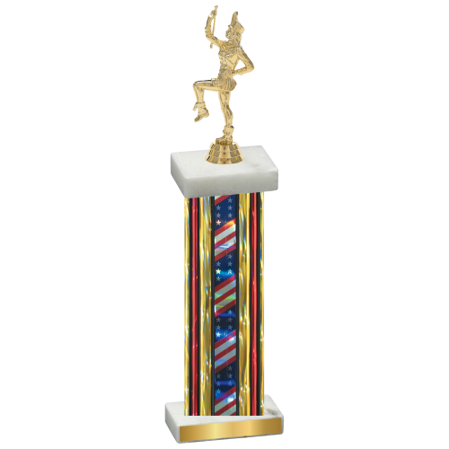 Single Flag USA Majorette Trophy