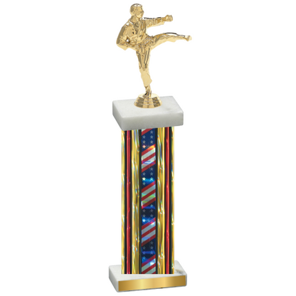 Single Flag USA Karate Trophy