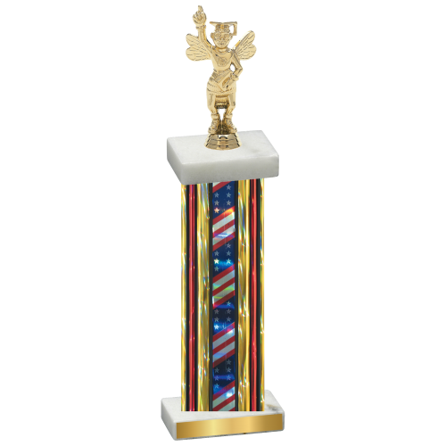 Single Flag USA Academics Trophy