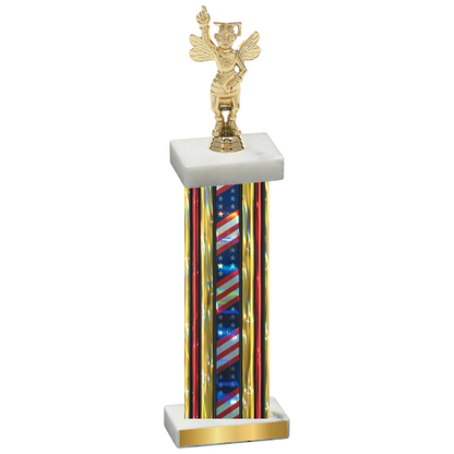 Single Flag USA Academics Trophy