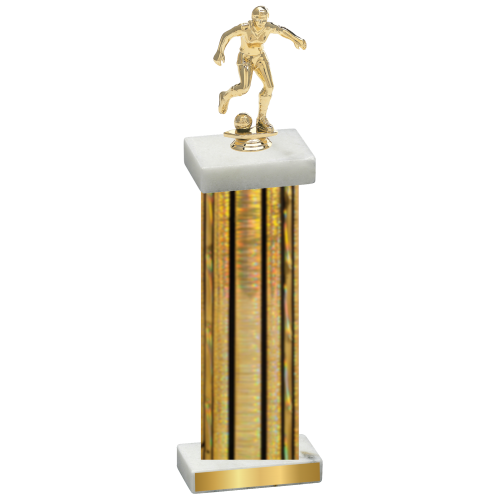 Single Gold Glacier Soccer Trophy