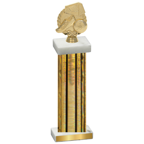 Single Gold Glacier Soccer Trophy