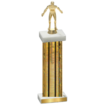 Single Gold Glacier Wrestling Trophy