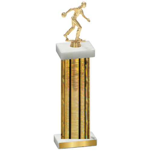 Single Gold Glacier Bowling Trophy