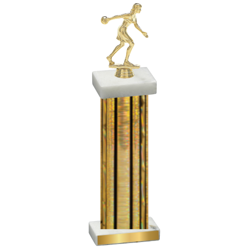 Single Gold Glacier Bowling Trophy