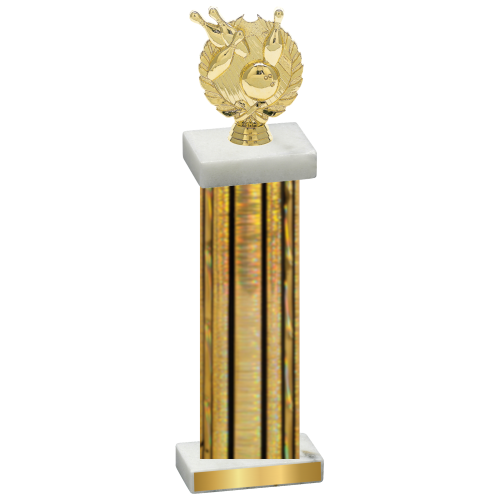 Single Gold Glacier Bowling Trophy