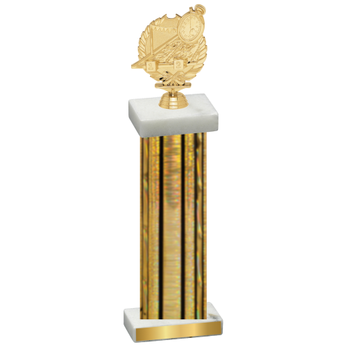 Single Gold Glacier Swimming Trophy