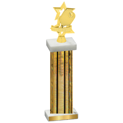 Single Gold Glacier Pickleball Trophy