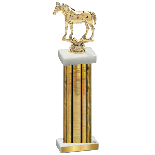 Single Gold Glacier Horses Trophy