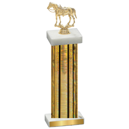 Single Gold Glacier Horses Trophy