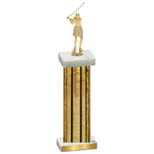 Single Gold Glacier Golf Trophy