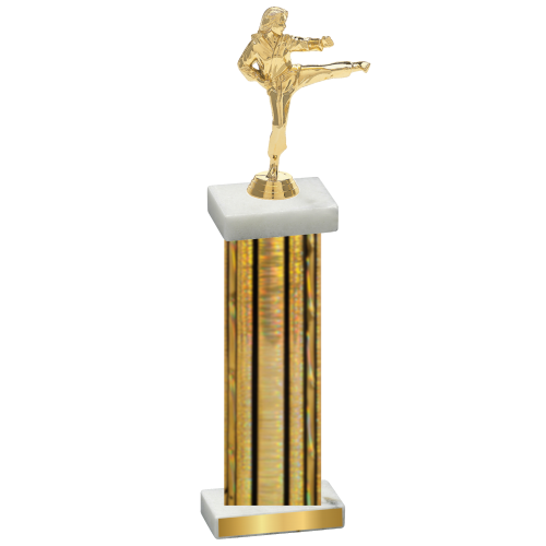 Single Gold Glacier Karate Trophy