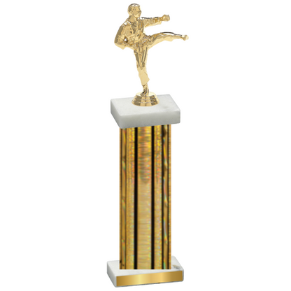 Single Gold Glacier Karate Trophy