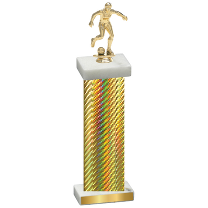 Single Gold Carbon Fiber Soccer Trophy