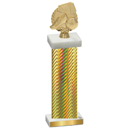 Single Gold Carbon Fiber Soccer Trophy