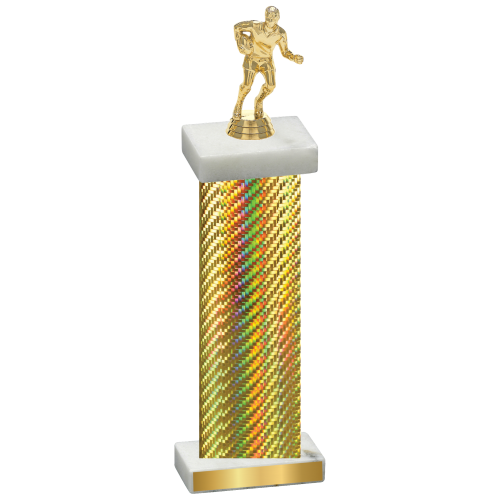 Single Gold Carbon Fiber Rugby Trophy