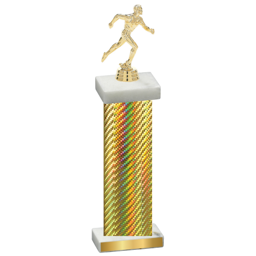 Single Gold Carbon Fiber Running Trophy