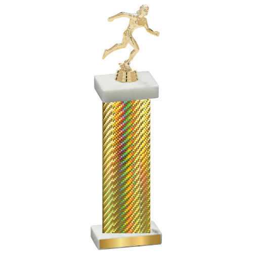 Single Gold Carbon Fiber Running Trophy