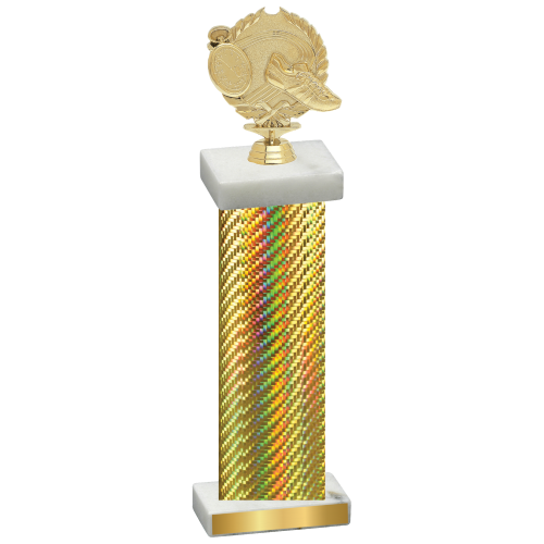 Single Gold Carbon Fiber Running Trophy