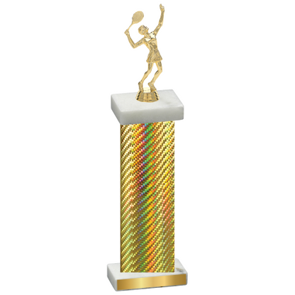 Single Gold Carbon Fiber Tennis Trophy