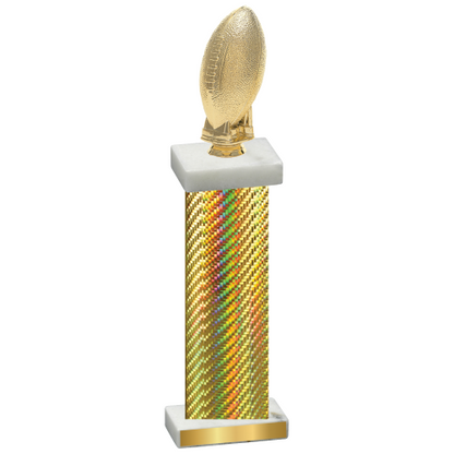 Single Gold Carbon Fiber Football Trophy