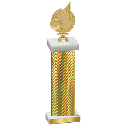 Single Gold Carbon Fiber Volleyball Trophy