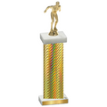 Single Gold Carbon Fiber Swimming Trophy