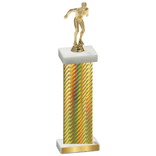 Single Gold Carbon Fiber Swimming Trophy