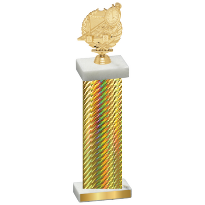 Single Gold Carbon Fiber Swimming Trophy