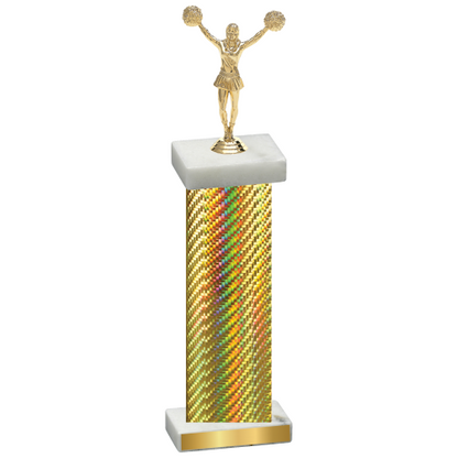 Single Gold Carbon Fiber Cheerleading Trophy