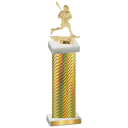 Single Gold Carbon Fiber Lacrosse Trophy