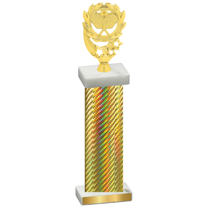 Single Gold Carbon Fiber Pickleball Trophy