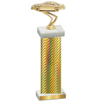 Single Gold Carbon Fiber Cars Trophy