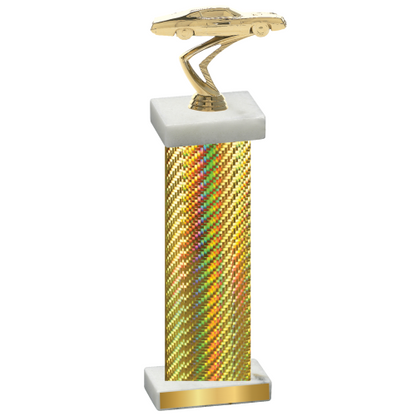 Single Gold Carbon Fiber Cars Trophy