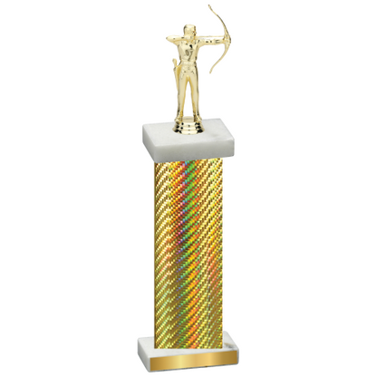 Single Gold Carbon Fiber Archery Trophy