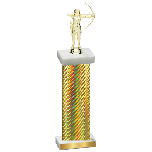 Single Gold Carbon Fiber Archery Trophy