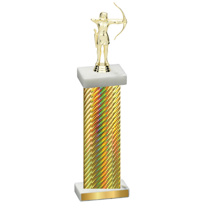 Single Gold Carbon Fiber Archery Trophy