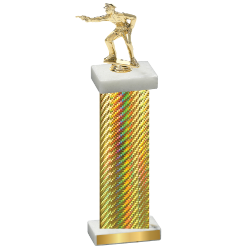 Single Gold Carbon Fiber Shooter Trophy